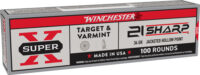 WINCHESTER SUPER X 21 SHARP - 34GR JHP 1500 FP 100RD 20BX/CS