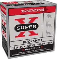 WINCHESTER SUPER-X 12GA 2.75″ – #1 BUCK 16 PELLET 25RD 10BX/CS