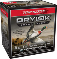 WINCHESTER DRYLOK 20GA 3″ 1OZ – #2 1330FPS 25RD 10BX/CS