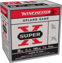 WINCHESTER SUPER-X 20GA 2.75″ – 1OZ #8 1165FPS 250RD CASE LOT