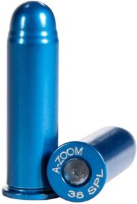 A-ZOOM METAL SNAP CAP BLUE – .38 SPECIAL 12-PACK