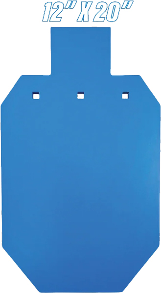BASH TARGET AR500 SILHOUETTE – TWO-THIRD SIZE 12″X20″-1/2″