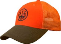 BERETTA CAP UPLAND TRUCKER – BLAZE MESH BACK ORANGE/TOBACCO