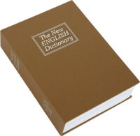 BULLDOG DIVERSION BOOK SAFE – BROWN 3 WHEEL COMBINATION LOCK