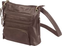 BULLDOG CONCEALED CARRY PURSE – LARGE CROSS BODY CHOCOLATE BRN