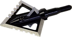 MAGNUS BROADHEADS BLACK HORNET – 4-BLD SERRATE 100GR 1 1/4″ 3PK