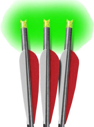 LUMENOK XBOW ARROW 22″ BARNETT – HEADHUNTER GREEN CRESCENT 3PK