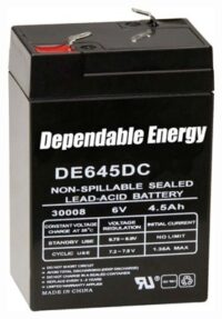AMERICAN HUNTER BATTERY – RECHARGEABLE 6V 4.5AMP F-TAB