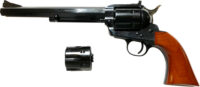 CIMARRON SA BAD BOY 10MM AUTO – 8″ W/EXTRA .38/40 CYLINDER