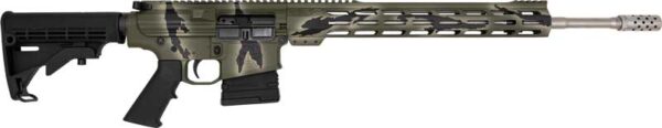 GLFA AR10 RIFLE 6.5CM 20″ S/S – BBL 10-SHOT PURSUIT GREEN CAMO