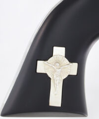 CIMARRON HOLY SMOKER 357MAG FS – 4.75″ WHITE/SILVER CROSS BLACK