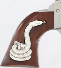 CIMARRON MAN W/NO NAME 357 MAG – FRONTIER 4.75″ SILVER SNAKE