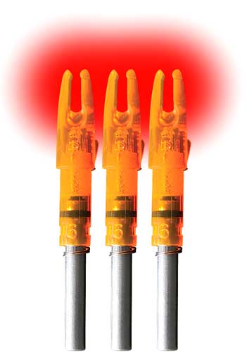LUMENOK LIGHTED NOCK – GT-SERIES HD ORANGE 3PK