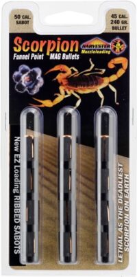 HARVESTER SCORPION 50 CAL – 240GR .451 FUNNEL POINT 12PK