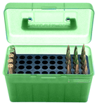 MTM DELUXE AMMO BOX 50-ROUNDS – LG RIFLE 220 SWIFT-30/06 GREEN