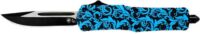TEMPLAR KNIFE LARGE OTF MAIDEN - TEAL 3.5" BLACK DROP POINT