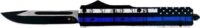 TEMPLAR KNIFE SLIM OTF BACK - THE BLUE 3.1" BLK DROP POINT