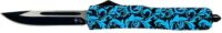 TEMPLAR KNIFE SLIM OTF MAIDEN - TEAL 3.1" BLACK DROP POINT