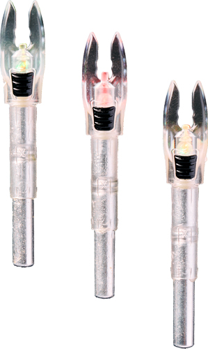 NOCKTURNAL SHIFT LIGHTED NOCK – UNIVERSAL RED/GREEN STROBE 3PK