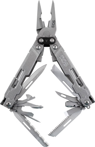 SOG MULTI-TOOL POWERACCESS DLX – STONEWASH W/SHEATH/HEX BIT KIT