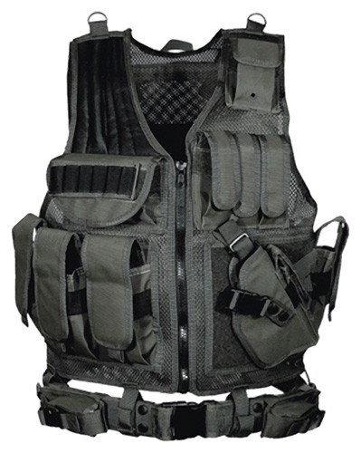 UTG TACTICAL VEST V547 BLACK – LAW ENFORCEMENT