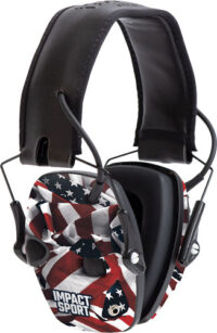 HOWARD LEIGHT IMPACT SPORT – ONE NATION FLAG ELEC MUFF NR22