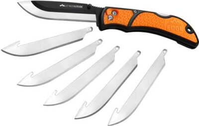 OUTDOOR EDGE 3.5″ RAZOR LITE – EDC FOLDER ORANGE W/6 BLADES