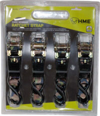 HME RATCHET STRAP 1″X8′ – CAMO STRAP 4PK