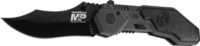 S&W KNIFE M&P SPRING ASSIST - 2.9" S/S BLACKENED ALUMINUM