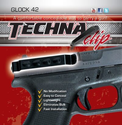 TECHNA CLIP HANDGUN RETENTION – CLIP FOR GLOCK 42 RIGHT/LEFT