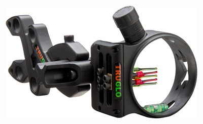 TRUGLO BOW SIGHT STORM 5-PIN – .019 DIA W/LIGHT BLACK