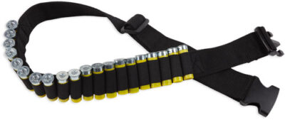 BULLDOG SHOTGUN AMMO BELT – HOLDS 20 SHELLS ADJUSTABLE BLK