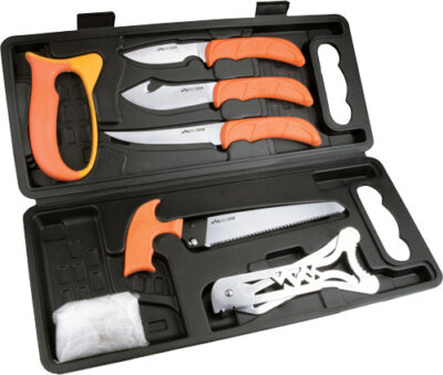 OUTDOOR EDGE WILD PAK 8 PIECE – GAME PROCESSING KIT W/HARD BOX
