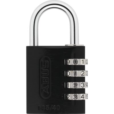 COMBINATION LOCK 145 – 4-DIAL, BLACK