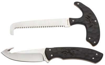 PRIMAL COMBO 2 PIECE – BLACK, GUTHOOK / SKINNER BLADE AND SAW