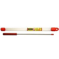 RIFLE & PISTOL CHAMBER ROD – 10″, SS WITH RED ALUMINUM HANDLE