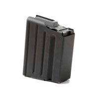 SR25/DPMS .308 STAINLESS 10 ROUND MAGAZINE – MARLUBE BLACK, BLACK FOLLOWER