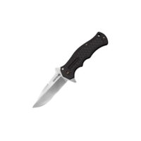 CRAWFORD 1 FOLDING KNIFE – BLACK, CLIP POINT, PLAIN EDGE, 3.5″ BLADE