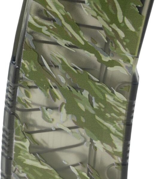 Amend2 MOD C AR-15 Mag – Translucent Tiger Stripe Smoke Gray | 30rd | 5.56 NATO