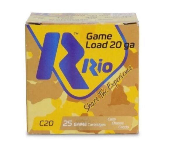 Rio Royal Buck 9P 20ga Buckshot 2.75 inch Shotgun Shells – 1Buck | 1345 fps | 25rd Box