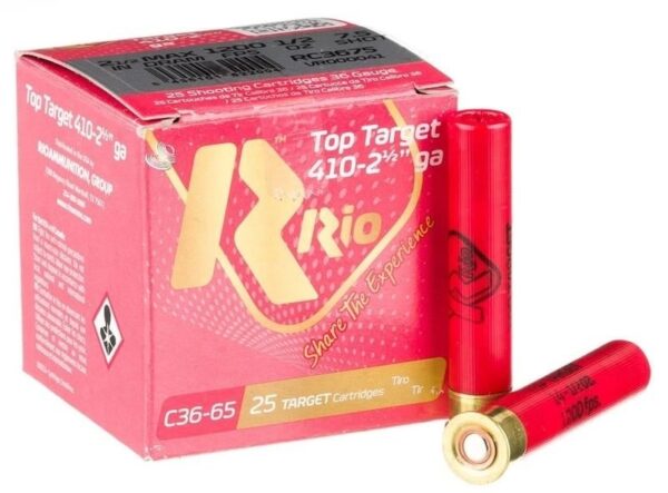 Rio TT410 .410ga 2.5 inch Shotgun Shells – #7.5 | 1/2 oz. | 1200 fps | 25rd Box