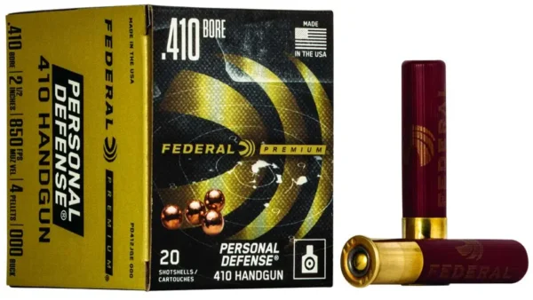 FEDERAL 410GA 2-1/2″ 000 BUCK “PERSONAL DEFENSE” 20 RD/BX 10 BX/CS