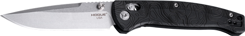 HOGUE MYSTO 3.4″ ABLE LCK FLDR – CLIP POINT BLACK DIAMOND METAL