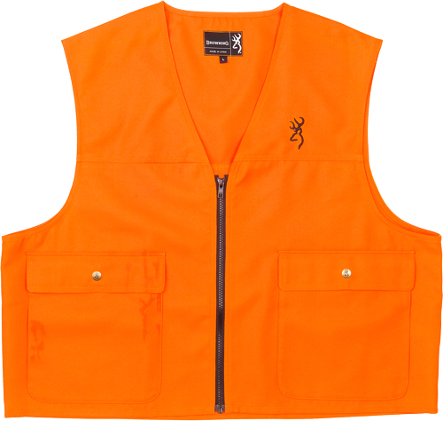 BROWNING SAFETY VEST BUCK – MARK LOGO BLAZE ORANGE LARGE