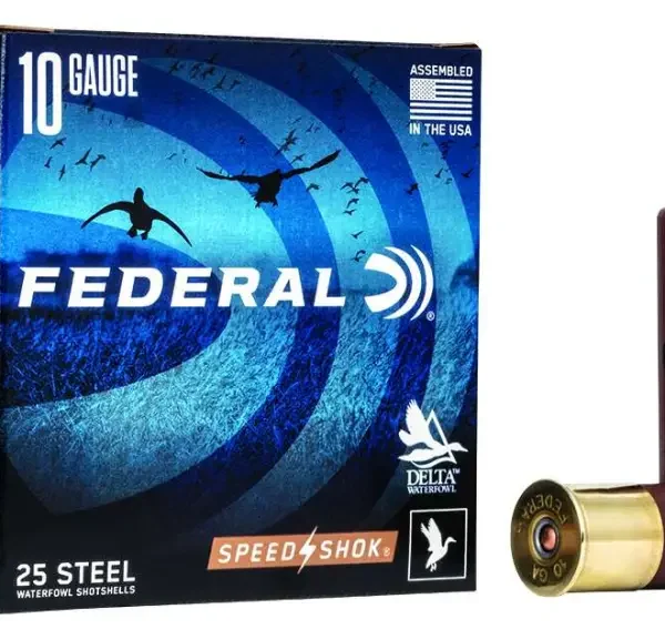 FEDERAL 10GA 3-1/2″ 1-1/2OZ BB 25 RD/BX 10 BX/CS