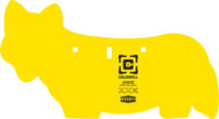 CALDWELL AR500 COYOTE TARGET – 3/8″  AR500 STEEL YELLOW