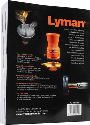 LYMAN 51ST RELOADING HANDBOOK – SOFTCOVER