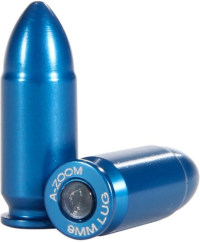 A-ZOOM METAL SNAP CAP BLUE – 9MM LUGER 10-PACK