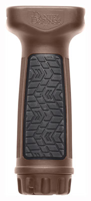 DANIEL DEF. VERTICAL FOREGRIP – BROWN FOR PICTAINNY RAIL