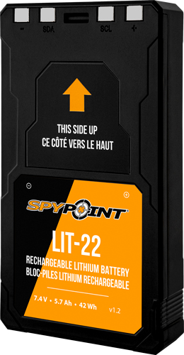 SPYPOINT LITHIUM BATTERY PACK – LIT-22 7.4 VOLT